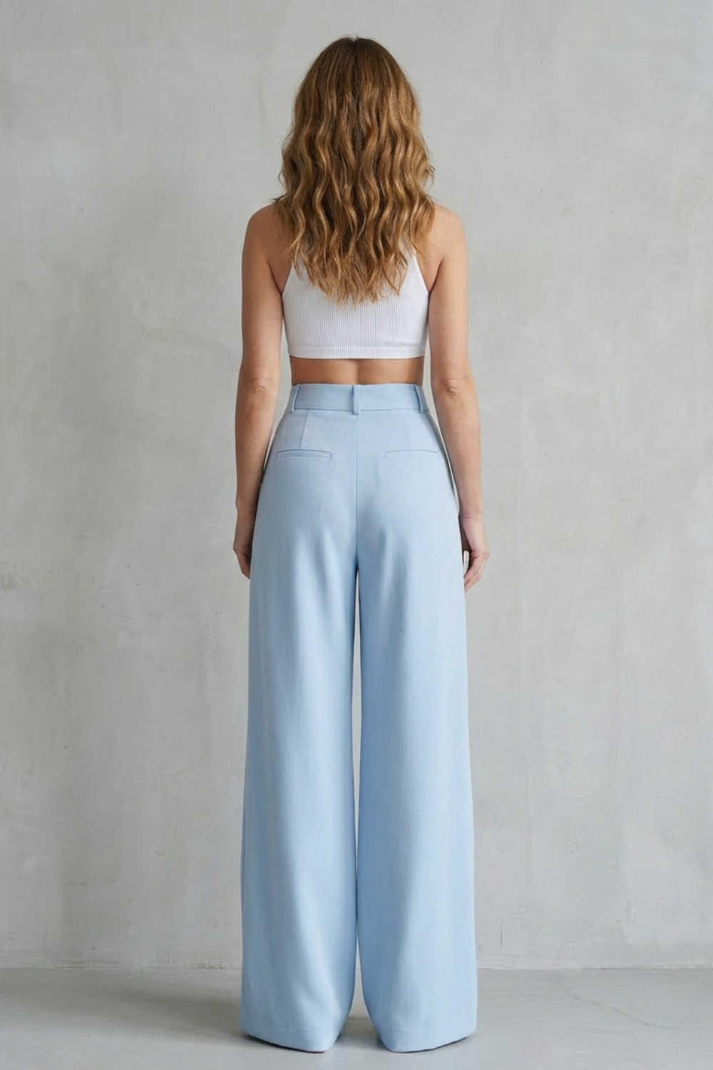 Kacob | Wide Leg Tailored Trousers