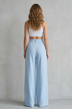 Kacob | Wide Leg Tailored Trousers