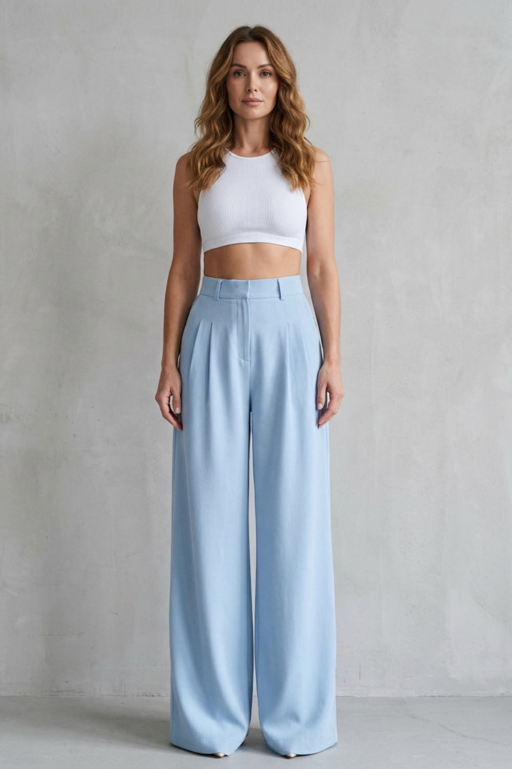 Kacob | Wide Leg Tailored Trousers