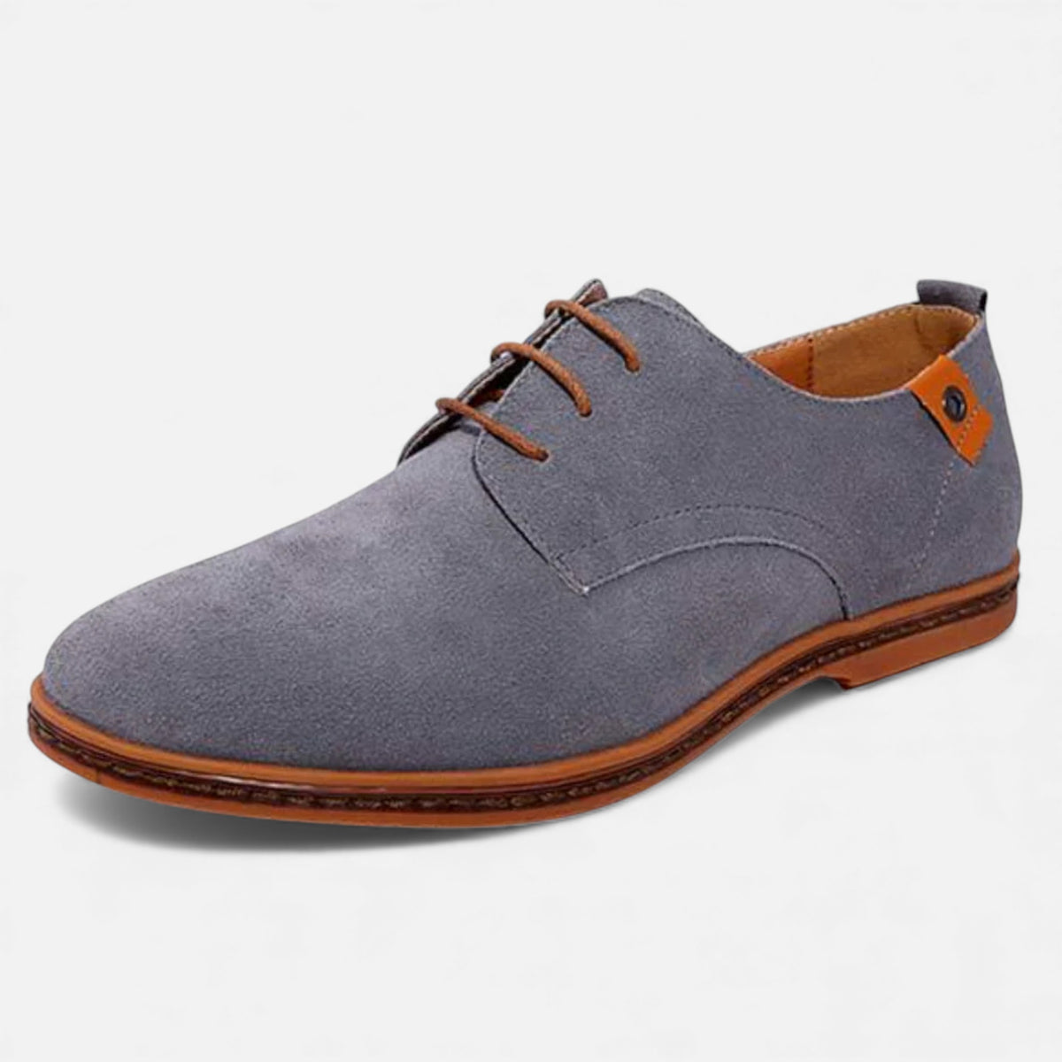 Kacob | Mens Vegan Leather Derby Shoes Suede Finish