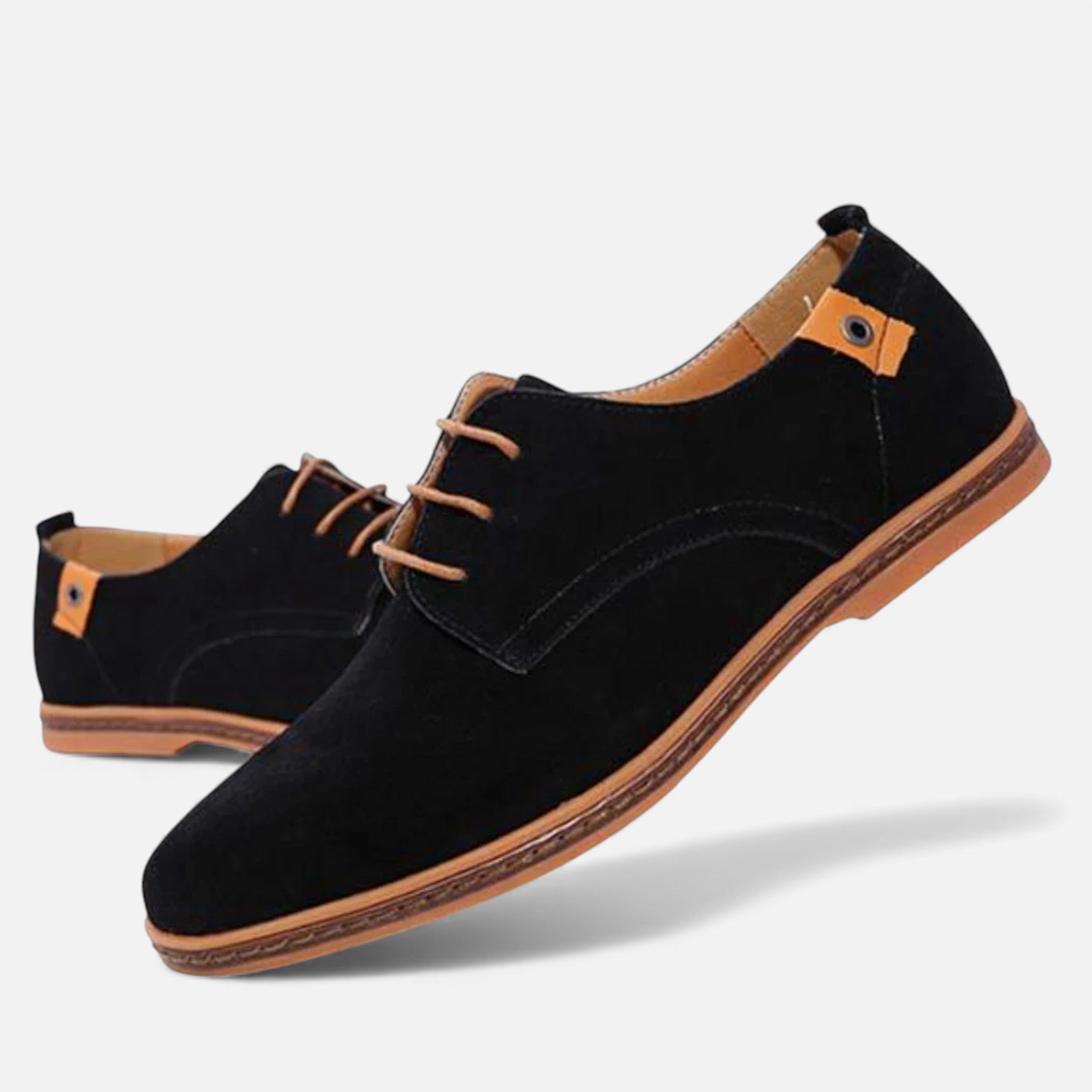 Kacob | Mens Vegan Leather Derby Shoes Suede Finish