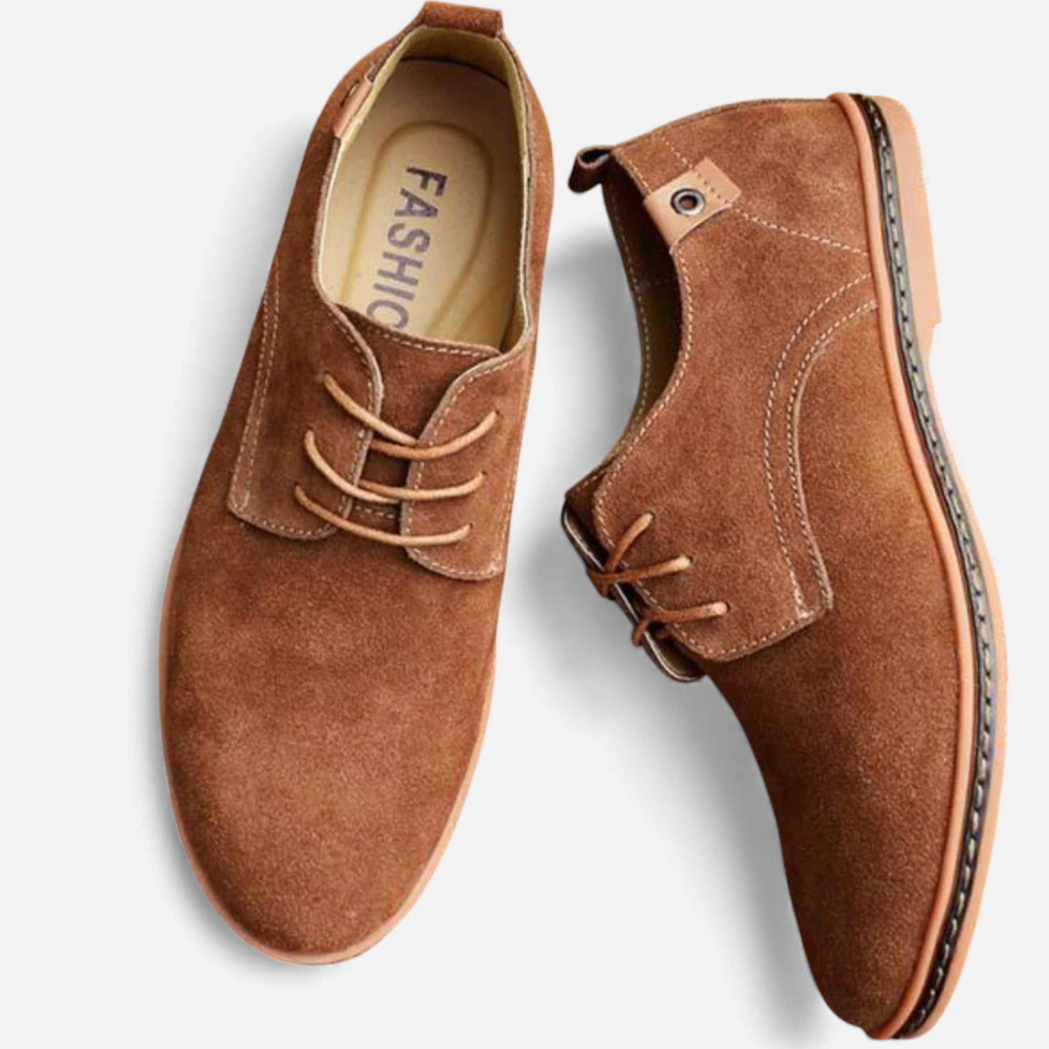 Kacob | Mens Vegan Leather Derby Shoes Suede Finish