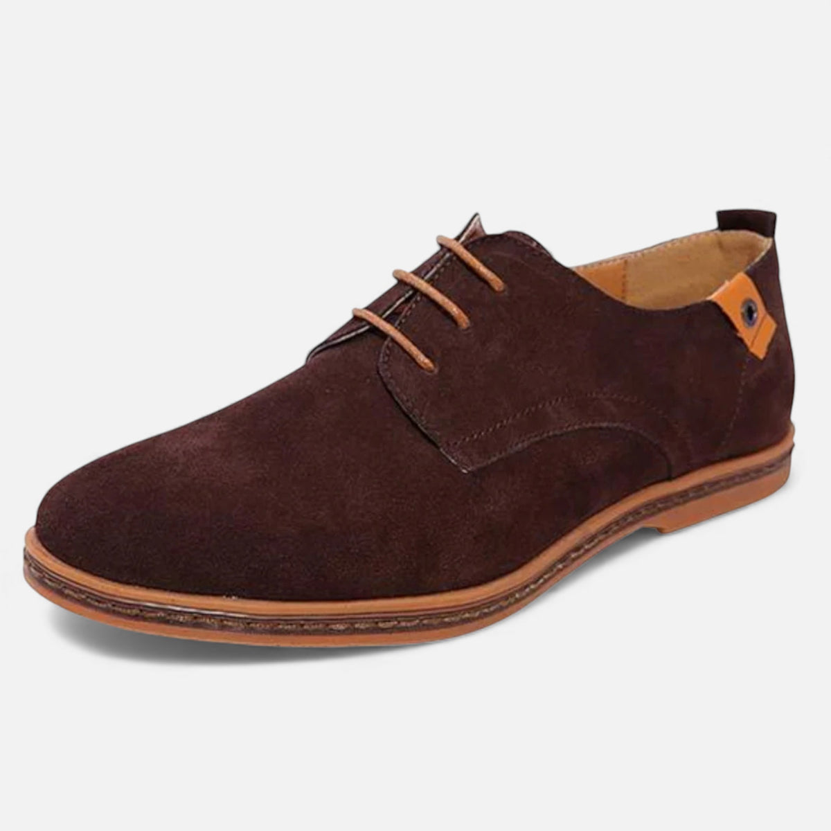 Kacob | Mens Vegan Leather Derby Shoes Suede Finish