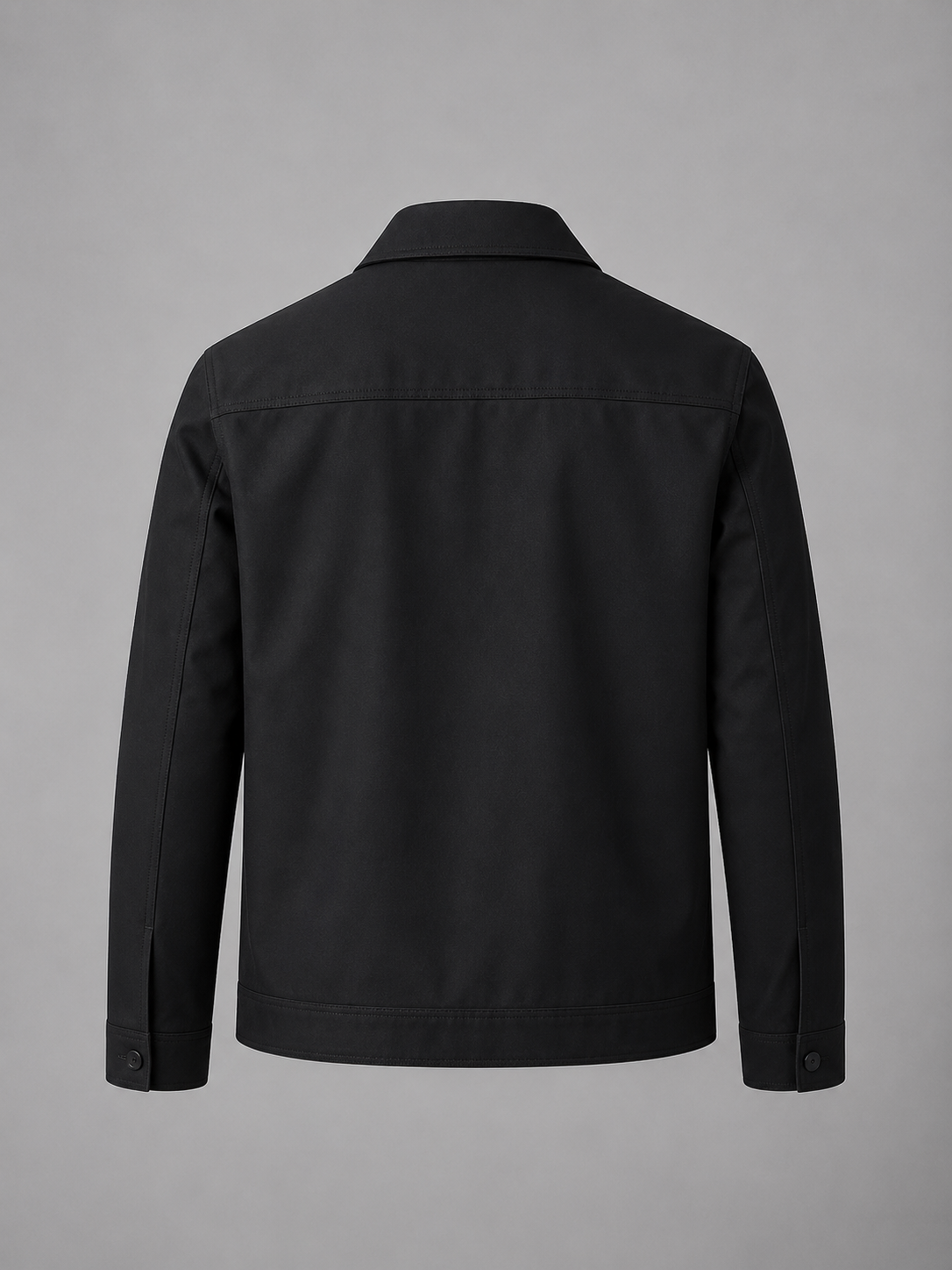 Kacob | Men's Casual Zip Jacket, Black