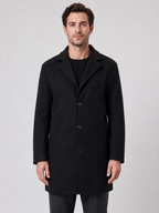 Kacob | Single Breasted Tailored Overcoat – Smart Casual Style