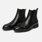 Kacob | Men's Leather Chelsea Boots Cap Toe