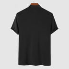 Kacob | Mock Neck Stretch T-Shirt