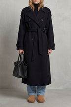 Kacob | Belted Wool Trench Coat