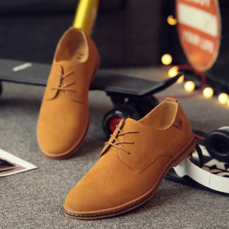 Kacob | Men's Vegan Leather Derby Shoes Suede Finish