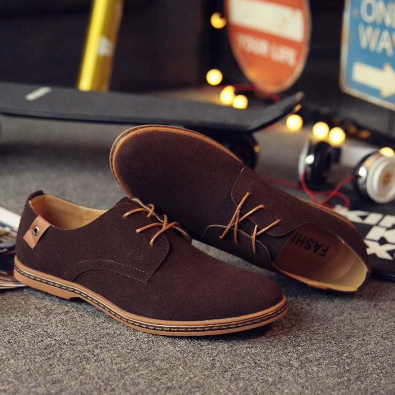 Kacob | Men's Vegan Leather Derby Shoes Suede Finish