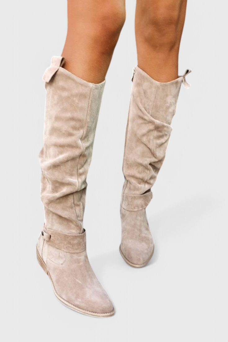 kacob womens retro slouch calf boots