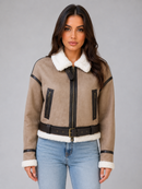 Kacob | Cropped Aviator Jacket