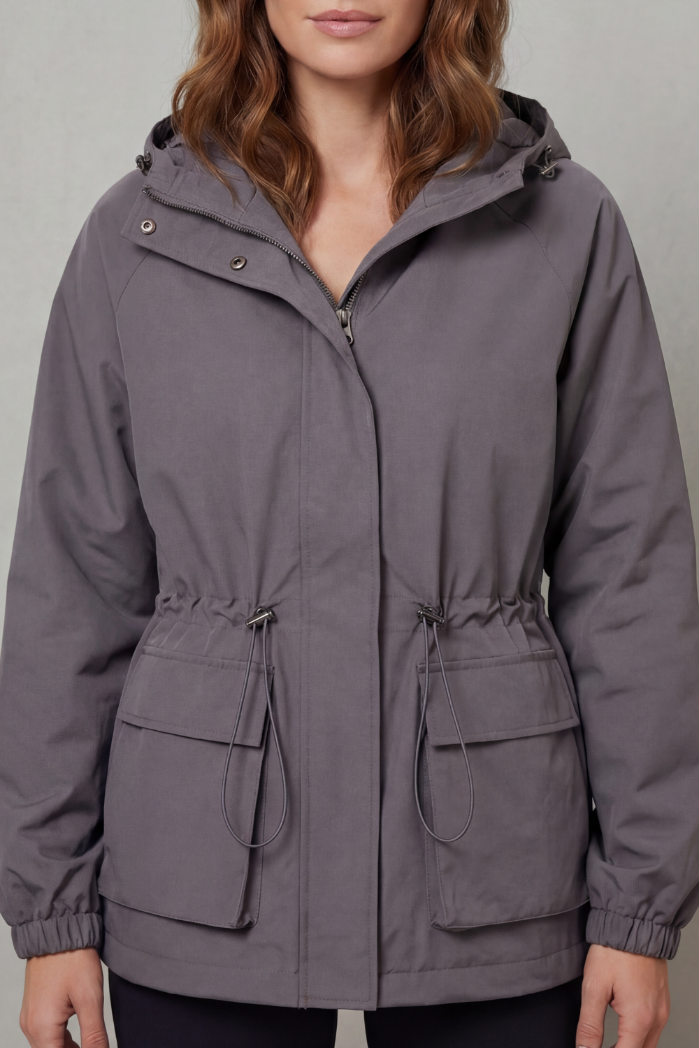 Kacob | Utility Drawstring Waterproof Jacket