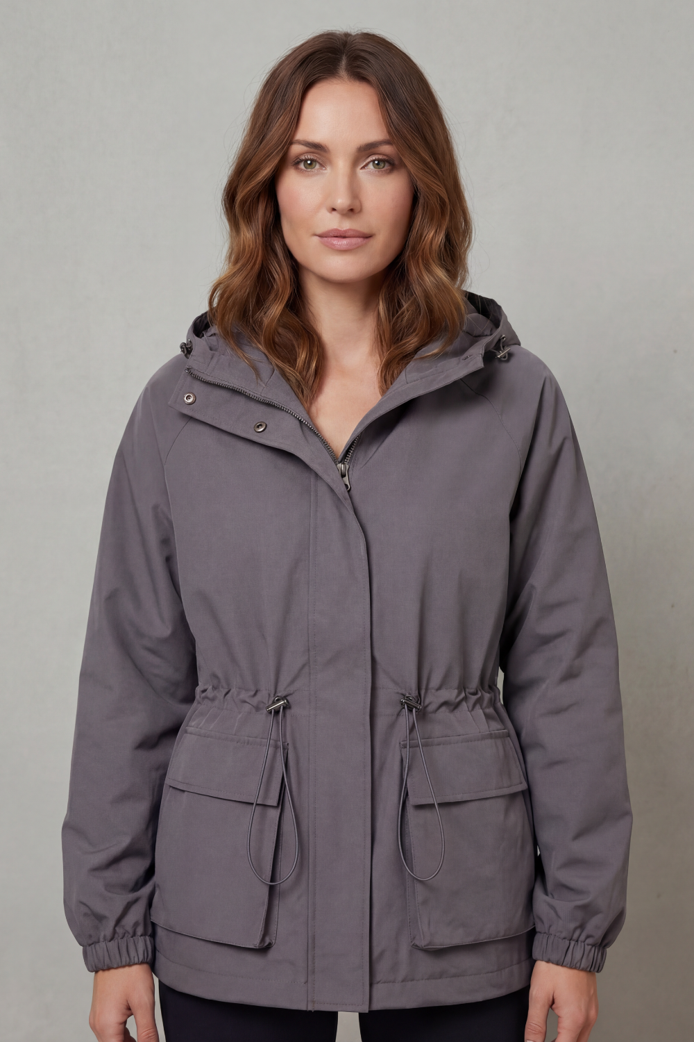 Kacob | Utility Drawstring Waterproof Jacket
