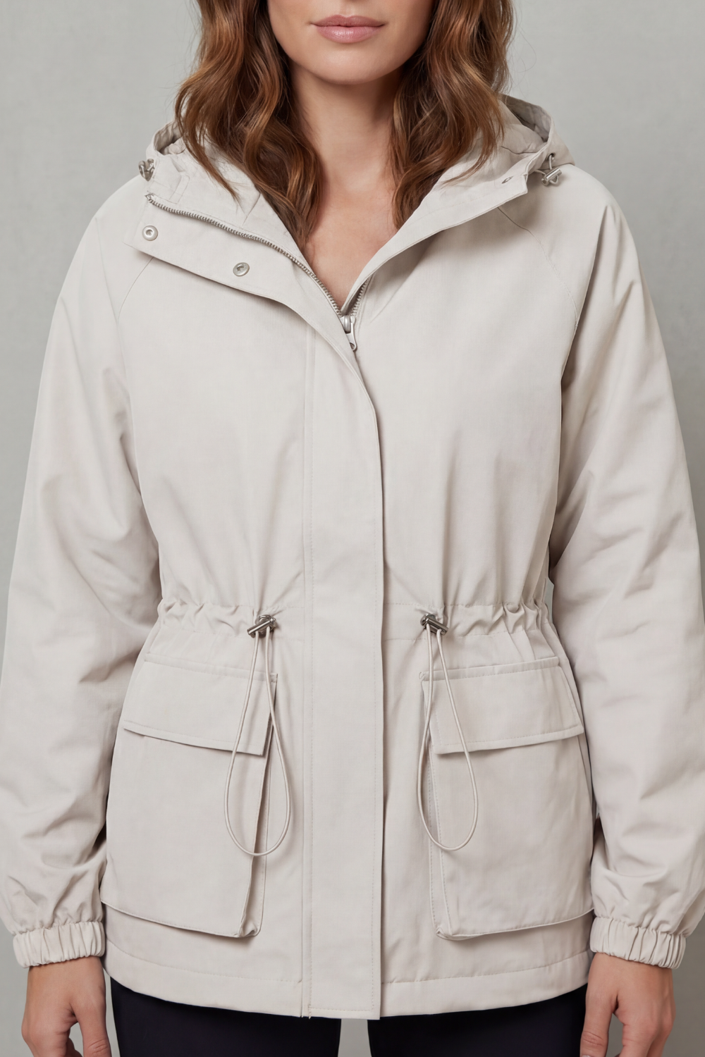 Kacob | Utility Drawstring Waterproof Jacket