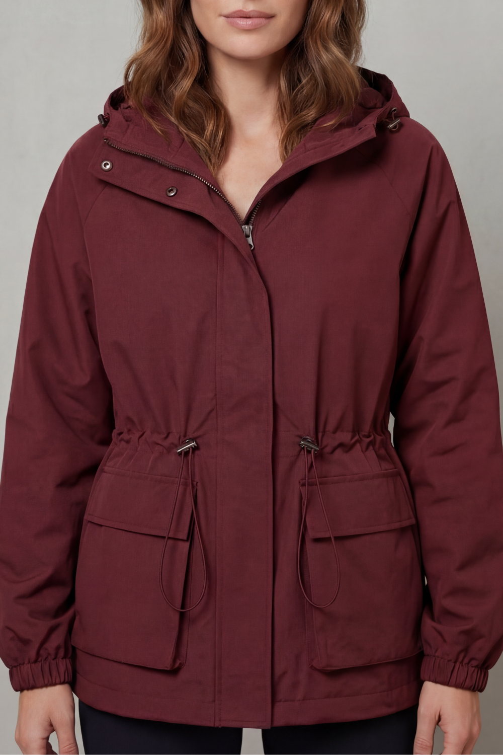 Kacob | Utility Drawstring Waterproof Jacket