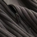 Kacob | Ribbed Knit Half Zip Polo Sweater – Quarter Zip Jumper