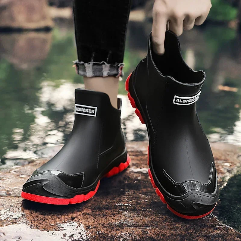 kacob womens sturdy outdoor rain boots
