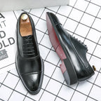 Kacob | Men's Oxford Brogue Leather Dress Shoes
