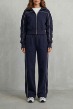 Kacob | Contrast Piping Tracksuit Set