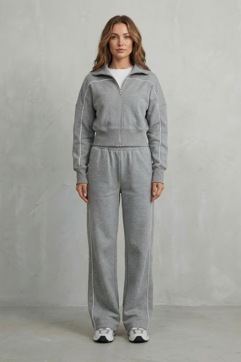 Kacob | Contrast Piping Tracksuit Set