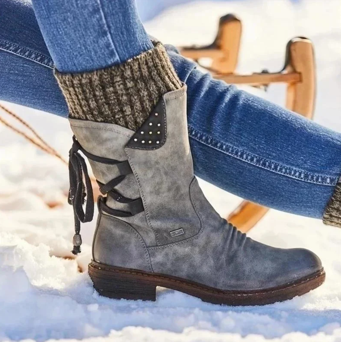 kacob womens mid calf winter boots