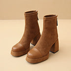 kacob womens chunky platform ankle boots