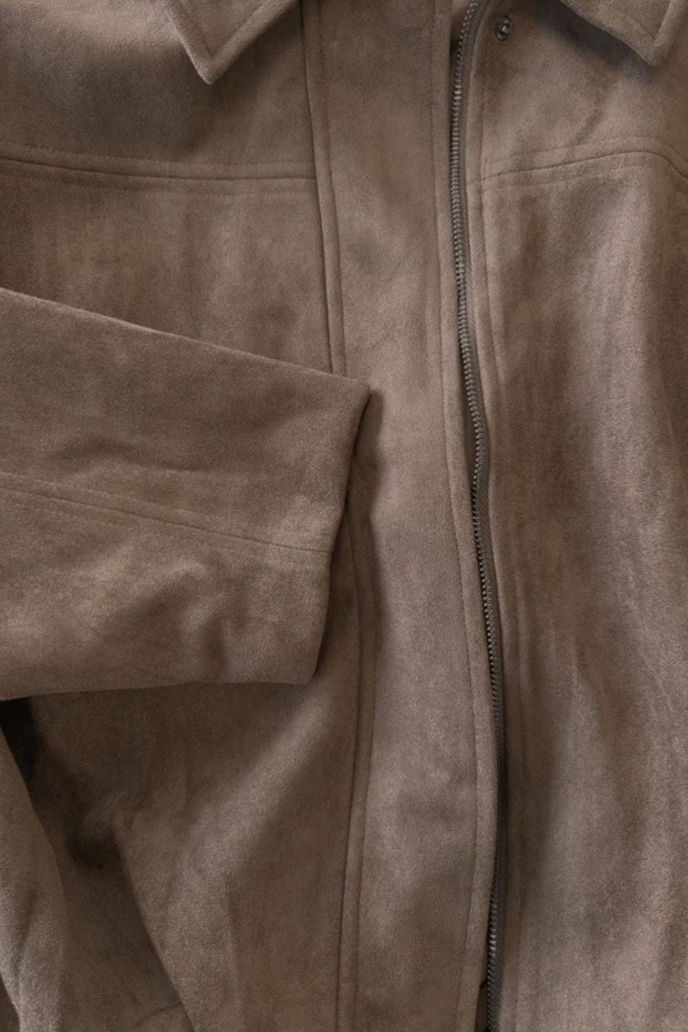 Kacob | Sculpted Volume Suede Bomber Jacket