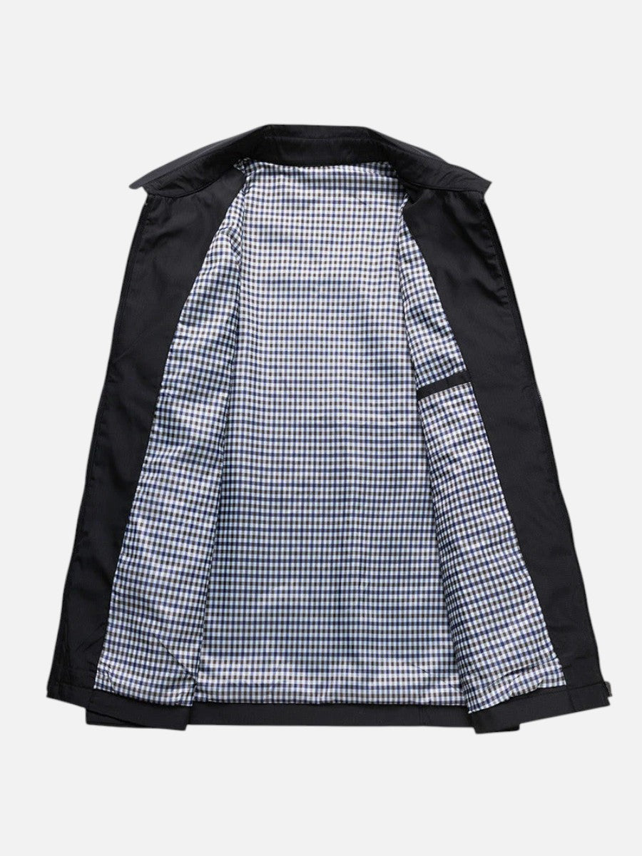 Kacob | Men's Lightweight Harrington Jacket, Black