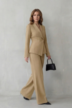 Kacob | Sculpted Waist Tailored Suit Set