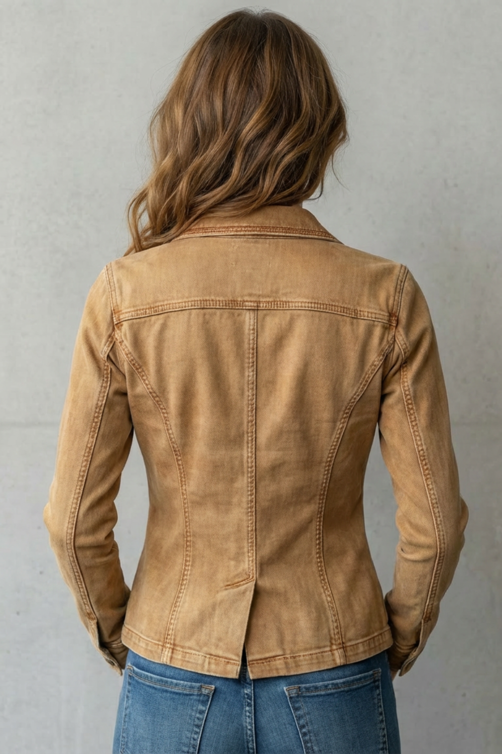 Kacob | Fitted Denim Blazer