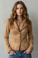 Kacob | Fitted Denim Blazer