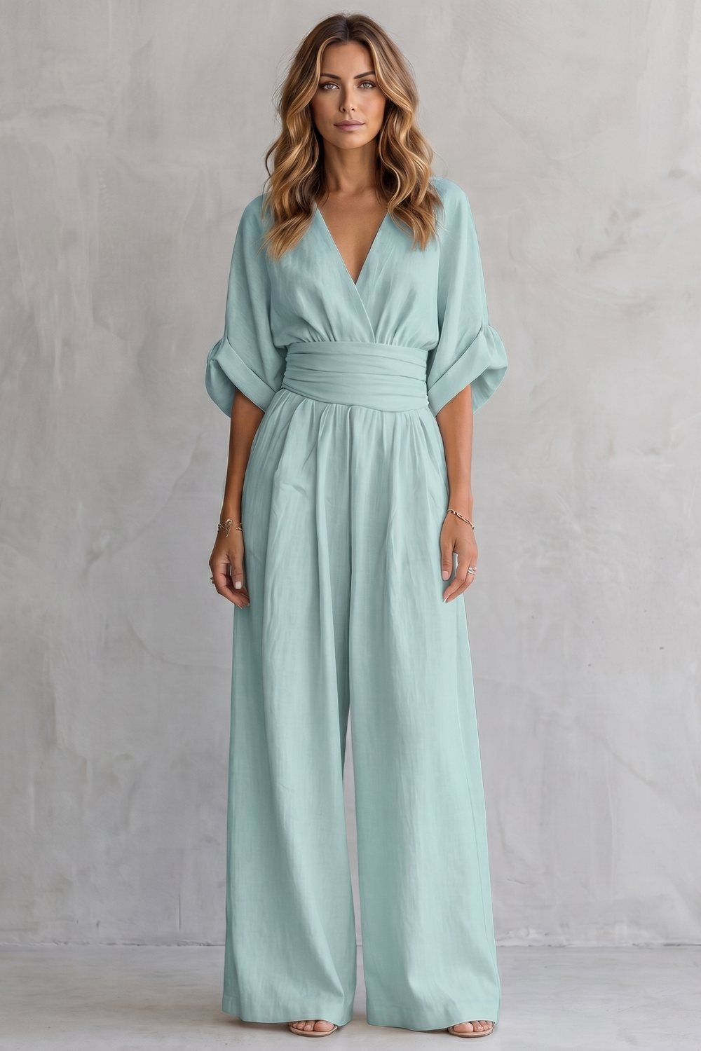 Kacob | Batwing Wide Leg Jumpsuit
