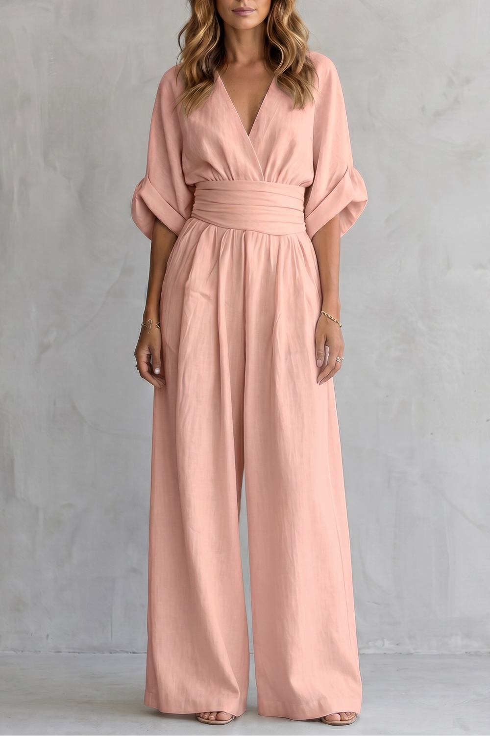 Kacob | Batwing Wide Leg Jumpsuit
