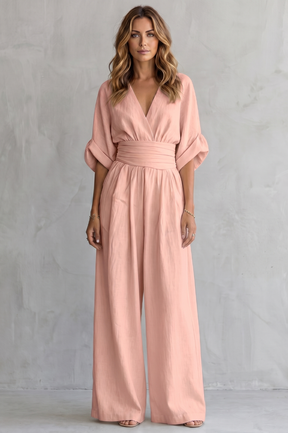 Kacob | Batwing Wide Leg Jumpsuit