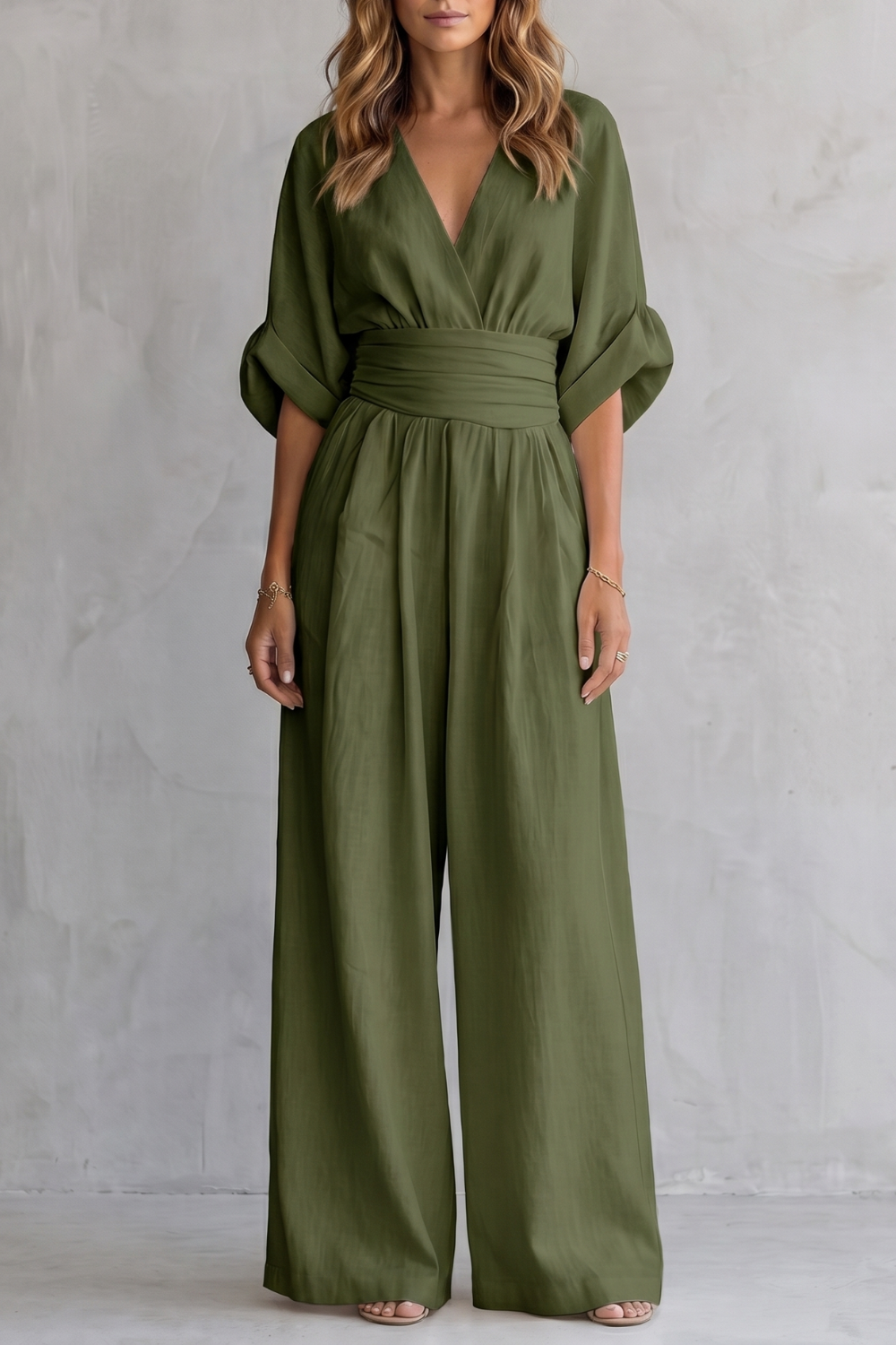 Kacob | Batwing Wide Leg Jumpsuit