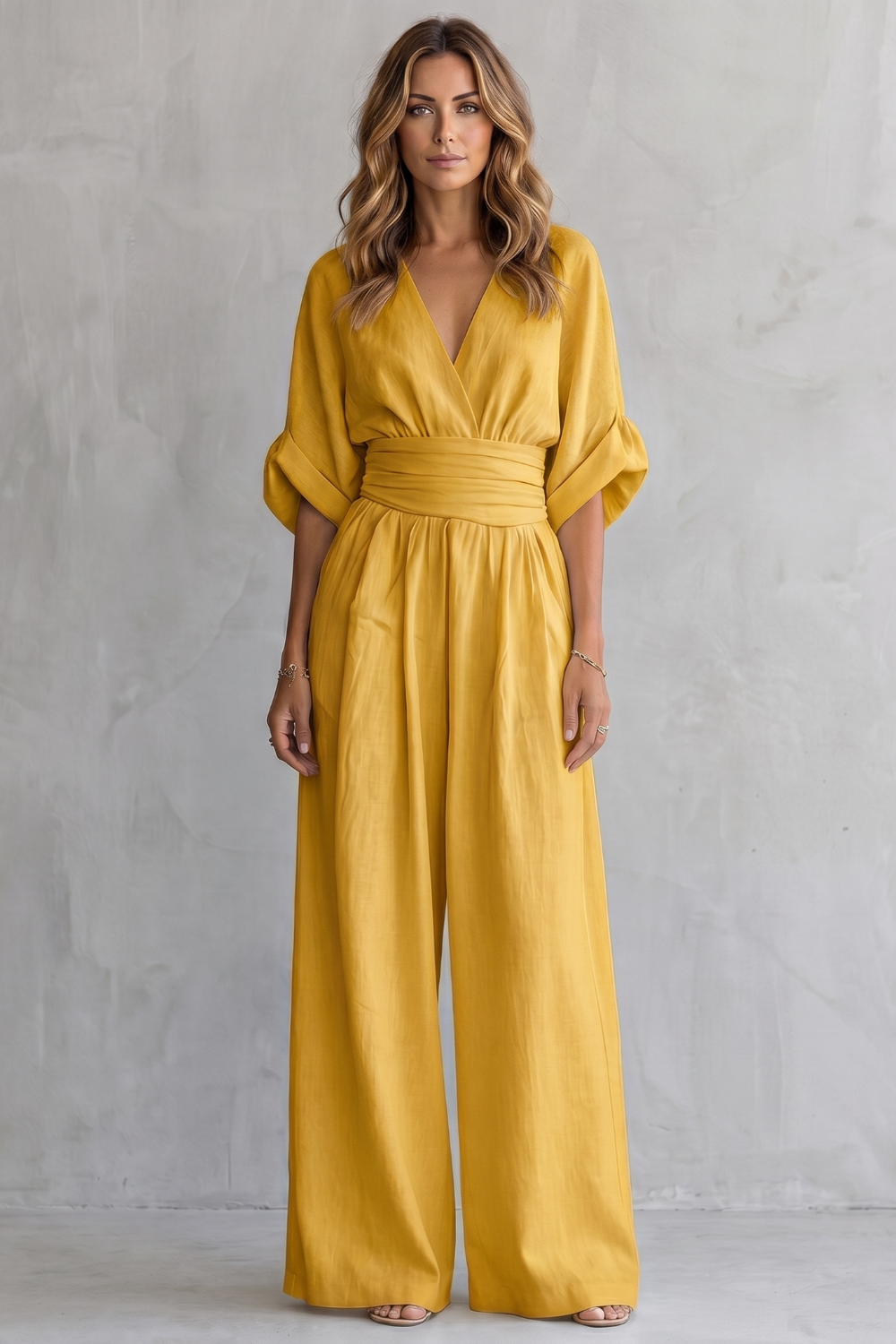 Kacob | Batwing Wide Leg Jumpsuit