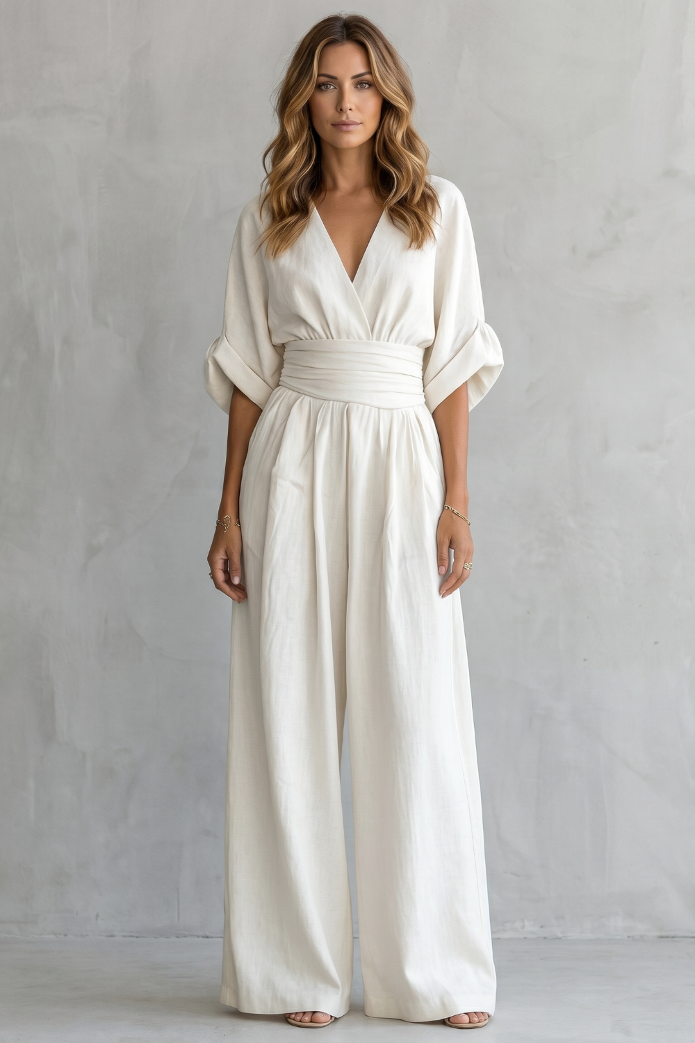 Kacob | Batwing Wide Leg Jumpsuit