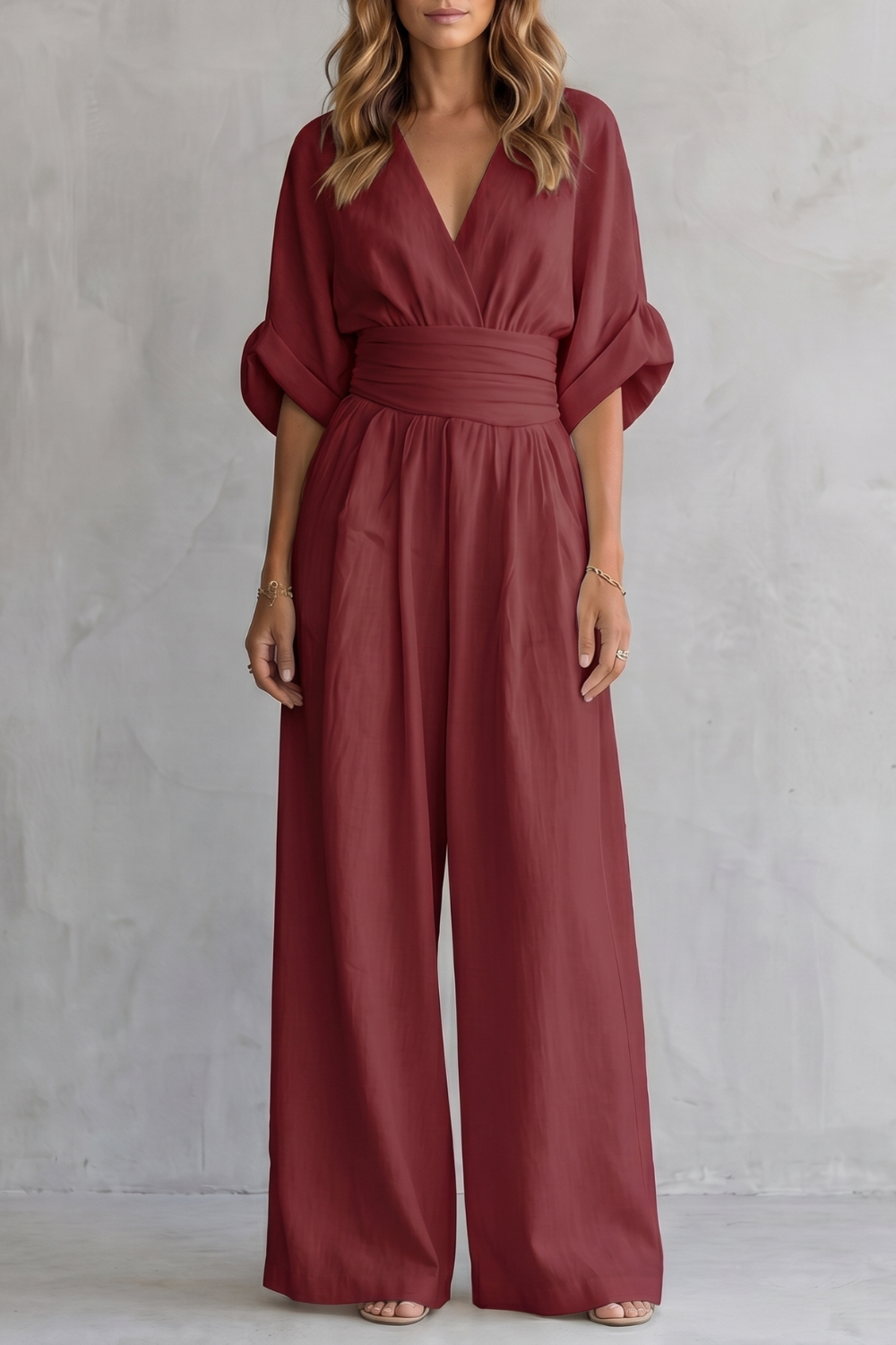 Kacob | Batwing Wide Leg Jumpsuit