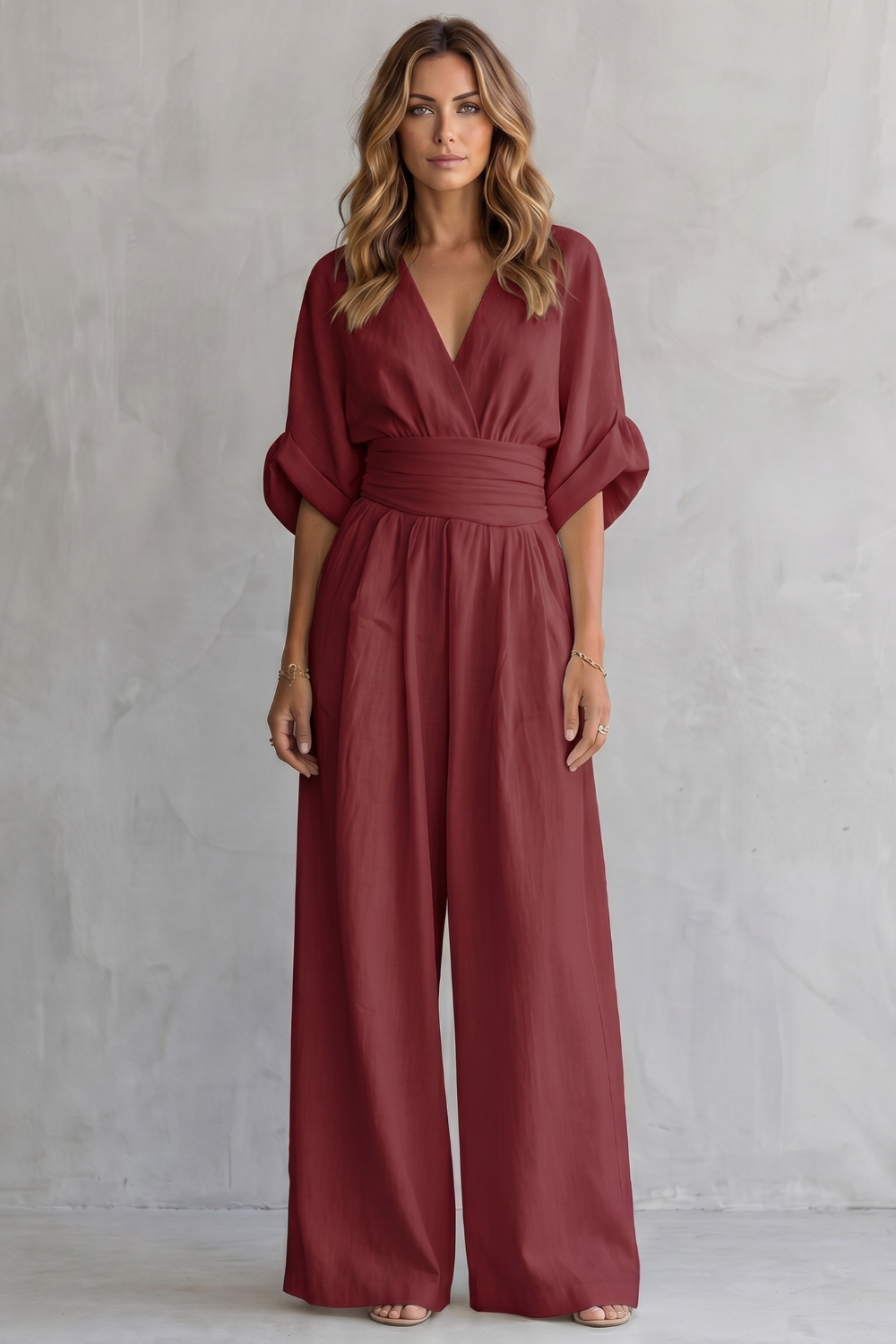 Kacob | Batwing Wide Leg Jumpsuit