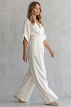 Kacob | Batwing Wide Leg Jumpsuit