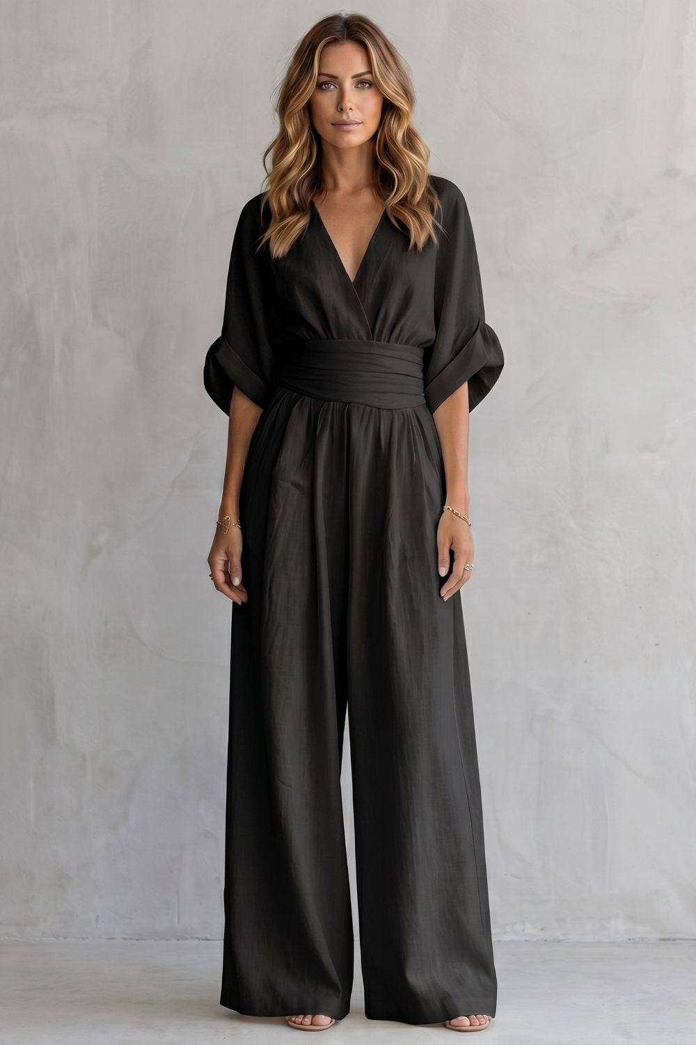 Kacob | Batwing Wide Leg Jumpsuit