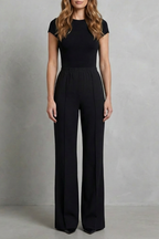 Kacob | Elastic Waist Wide Leg Trousers