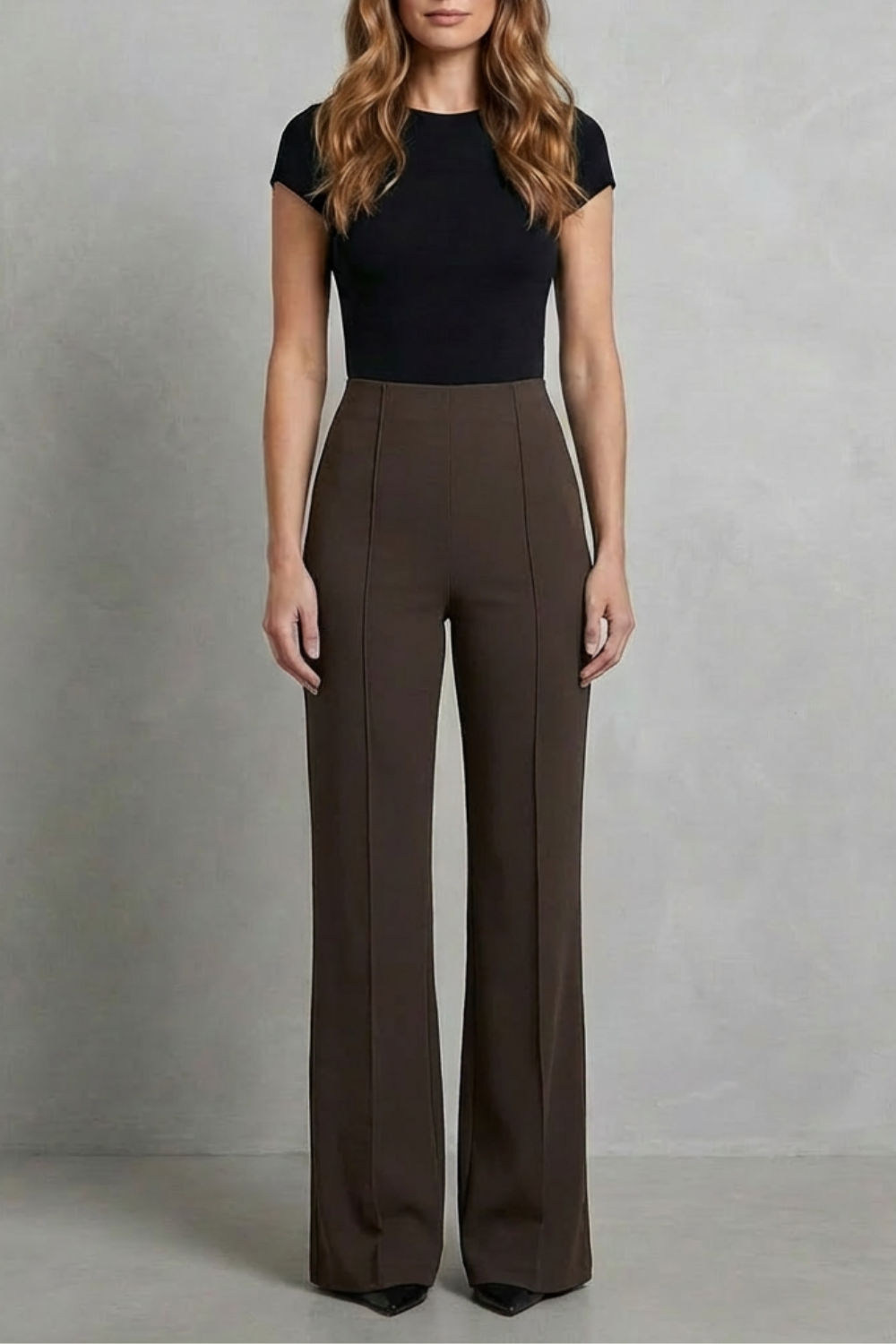 Kacob | Elastic Waist Wide Leg Trousers