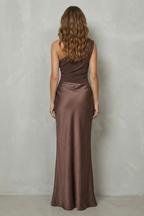 Kacob | One Shoulder Satin Maxi Dress