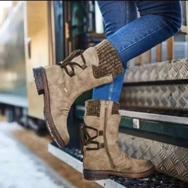 kacob womens mid calf winter boots