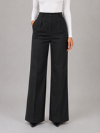 Kacob | High-Waisted Tailored Trousers