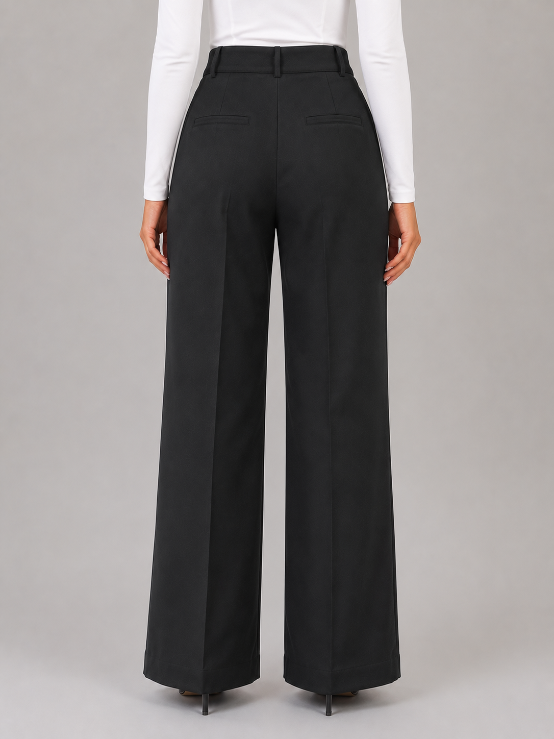 Kacob | High-Waisted Tailored Trousers