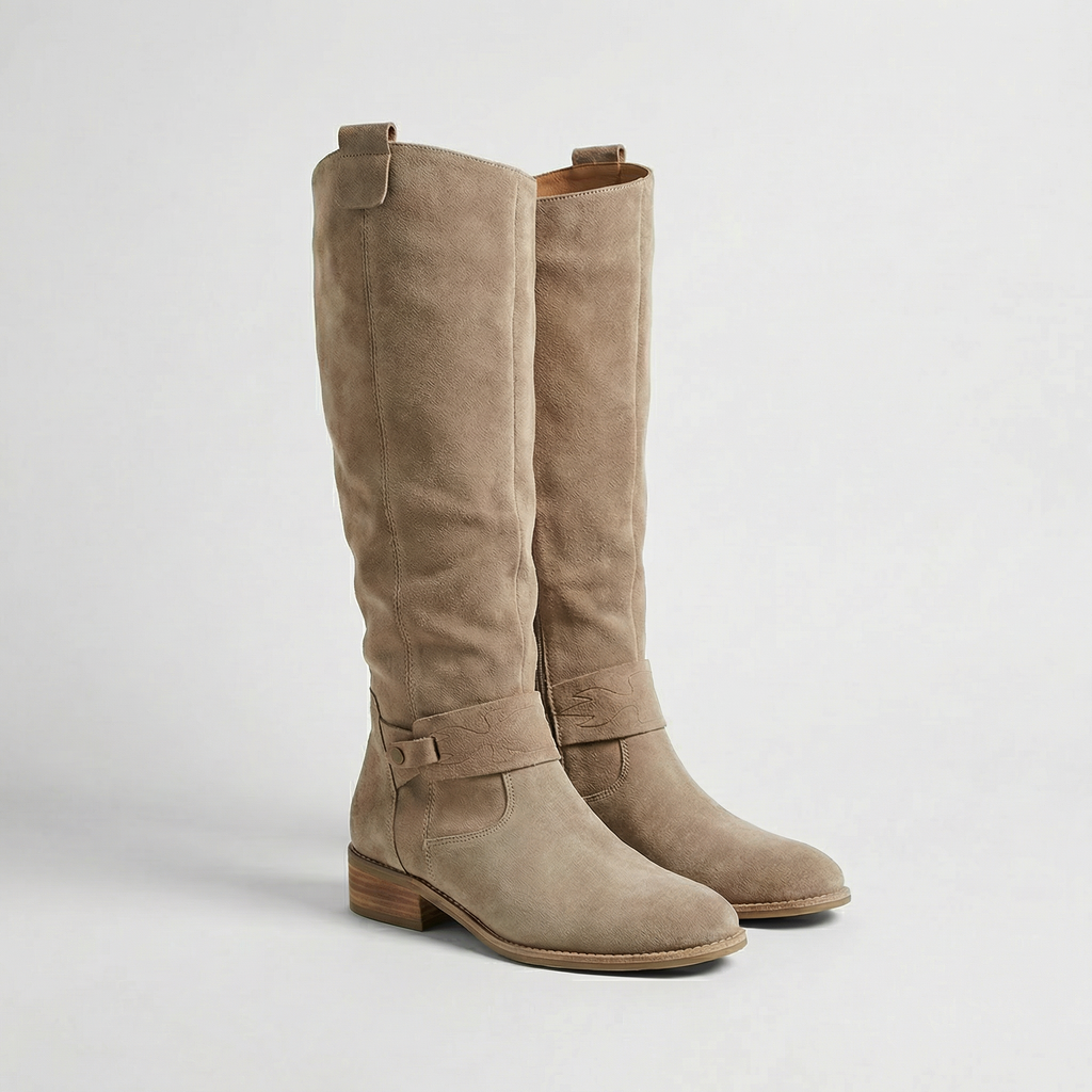 Kacob | Harness Strap Knee-High Boots