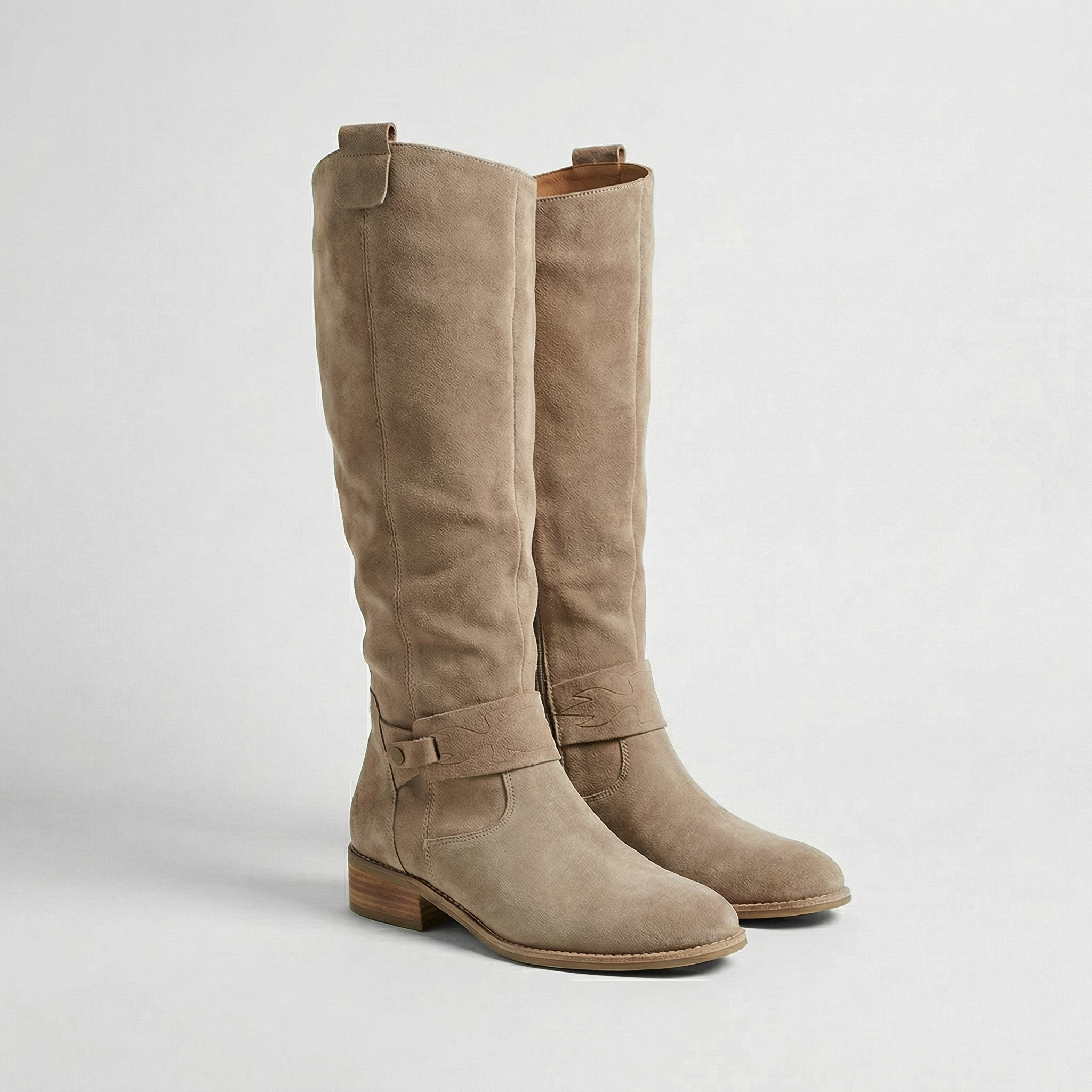 Kacob | Harness Strap Knee-High Boots